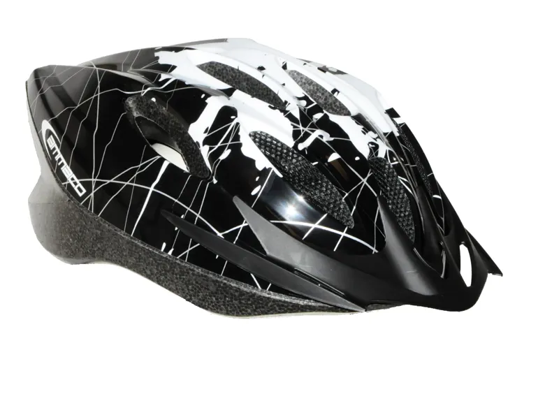 Ammaco Mens Helmet Black and White
